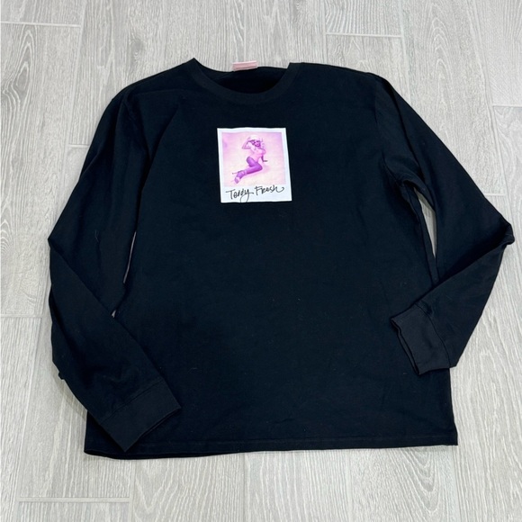 Teddy Fresh Tops - TEDDY FRESH X TRIXIE MATTEL Black Long Sleeve Tee Size XL EUC